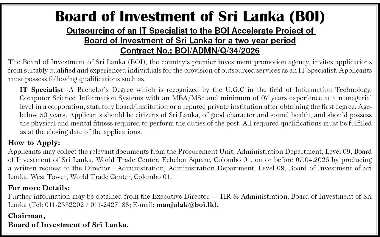 IT Specialist header image