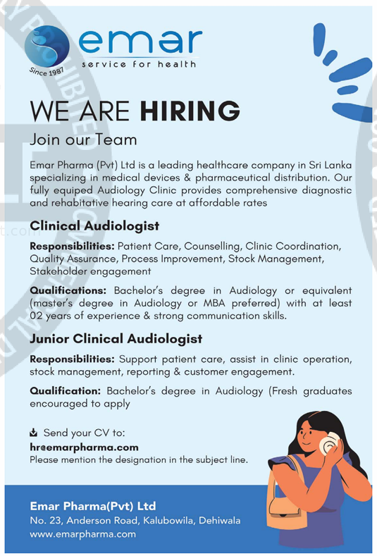 Clinical Audiologist header image