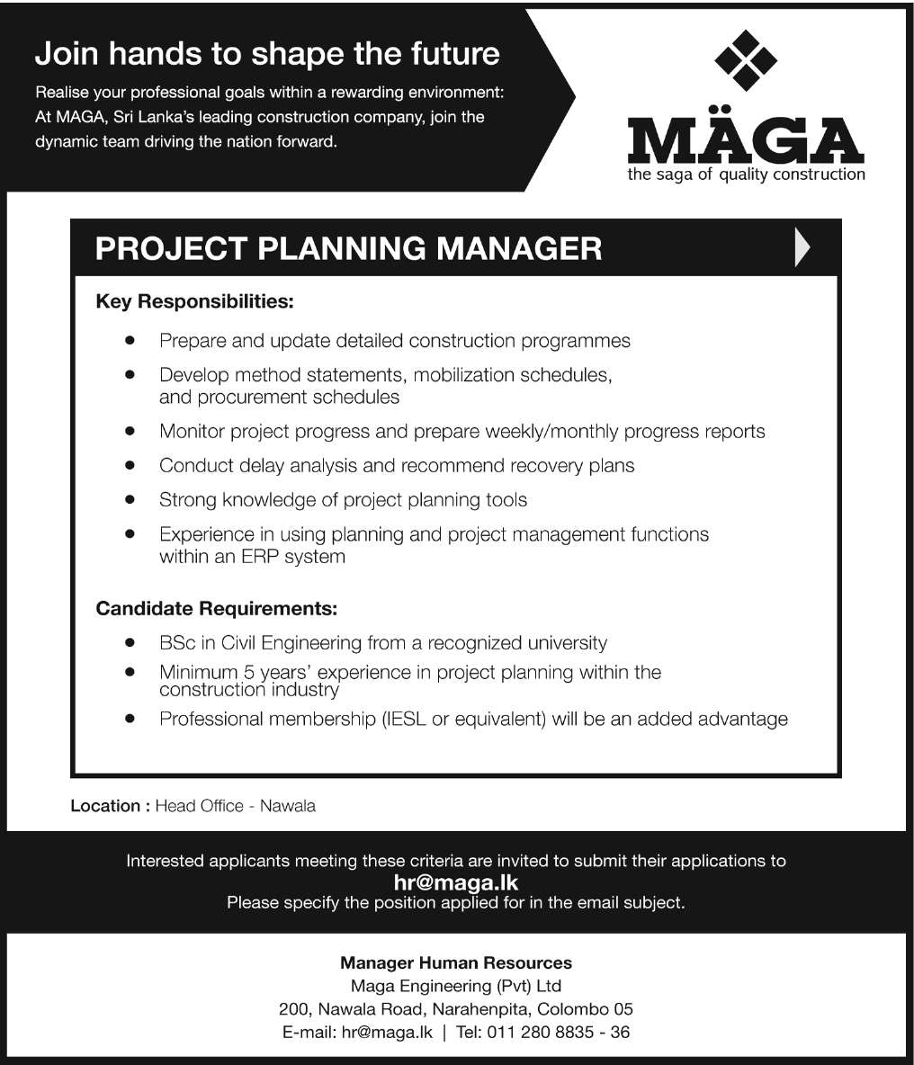 PROJECT PLANNING MANAGER header image