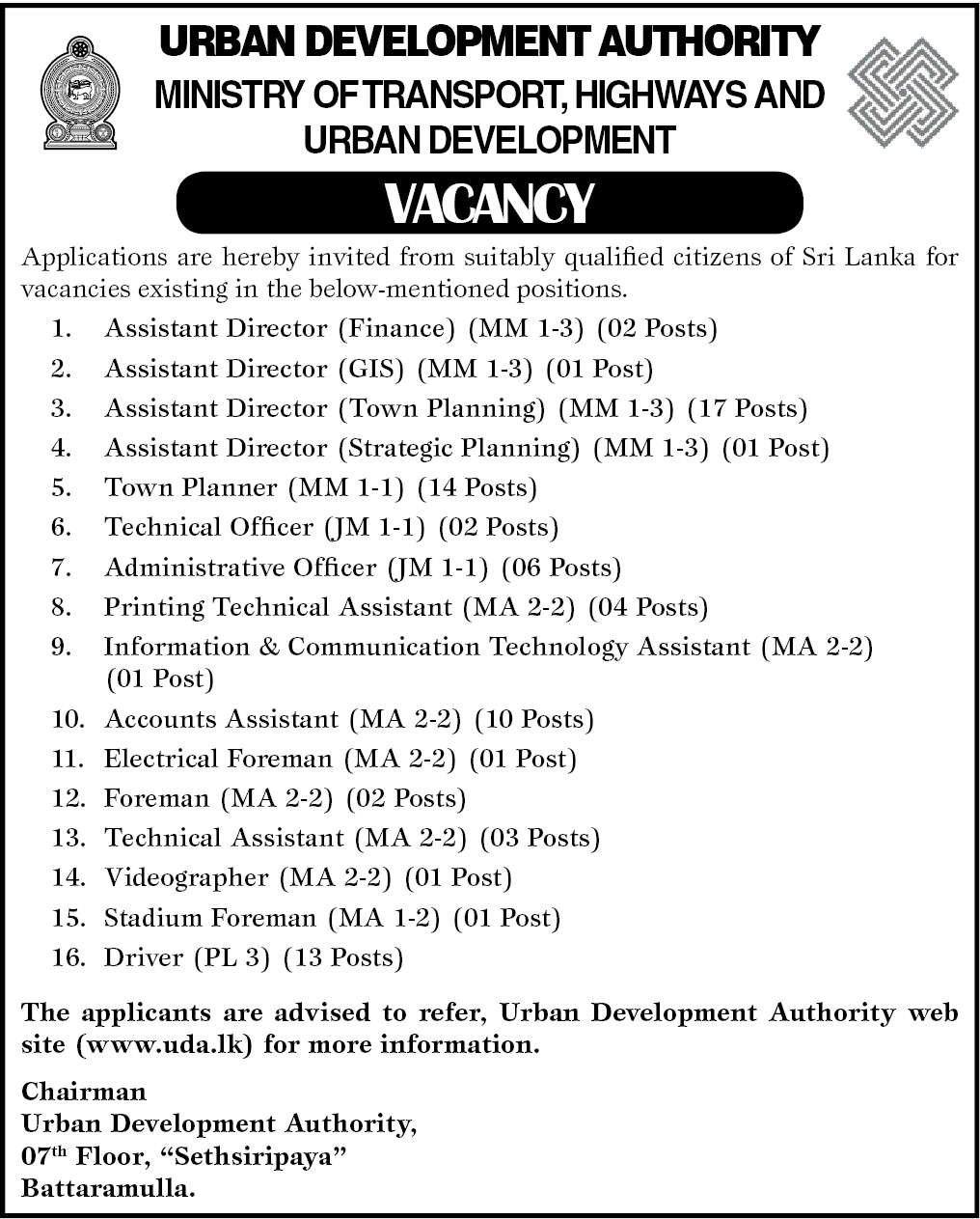 Assistant Director (GIS) header image