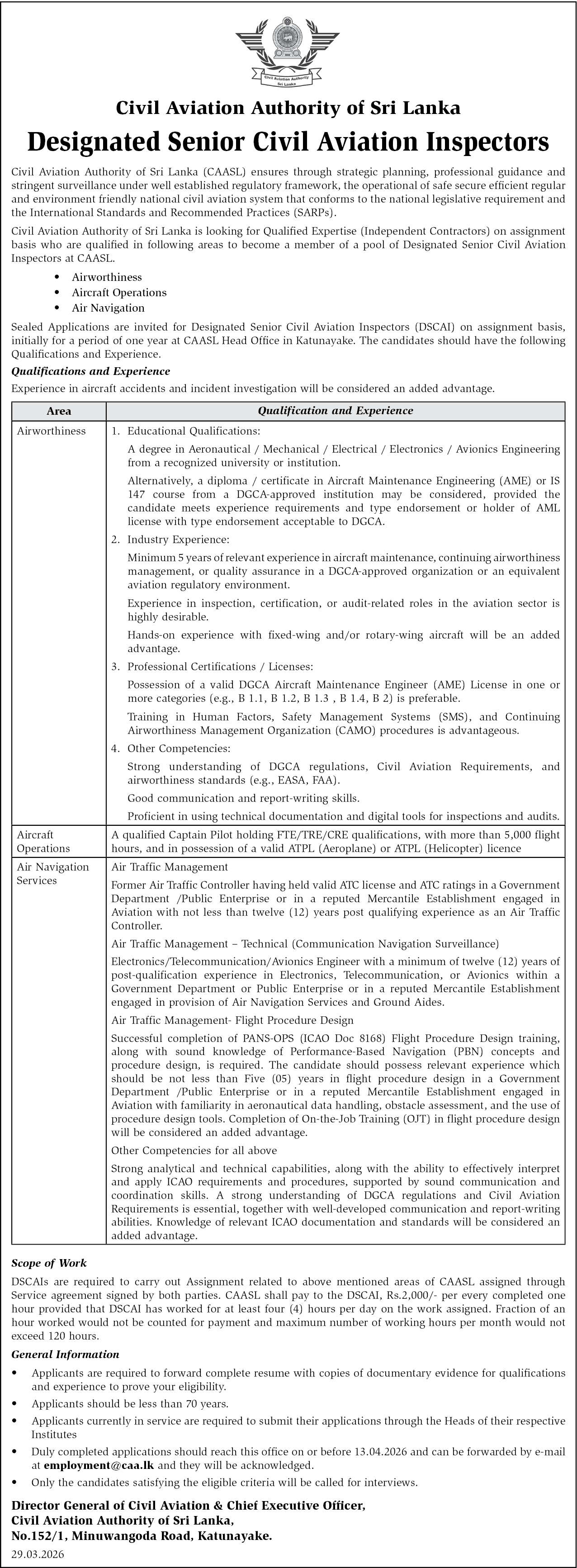 Air craft Operations header image