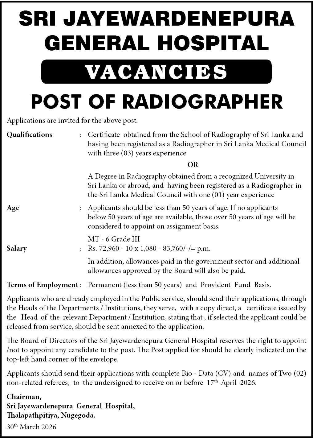 RADIOGRAPHER header image