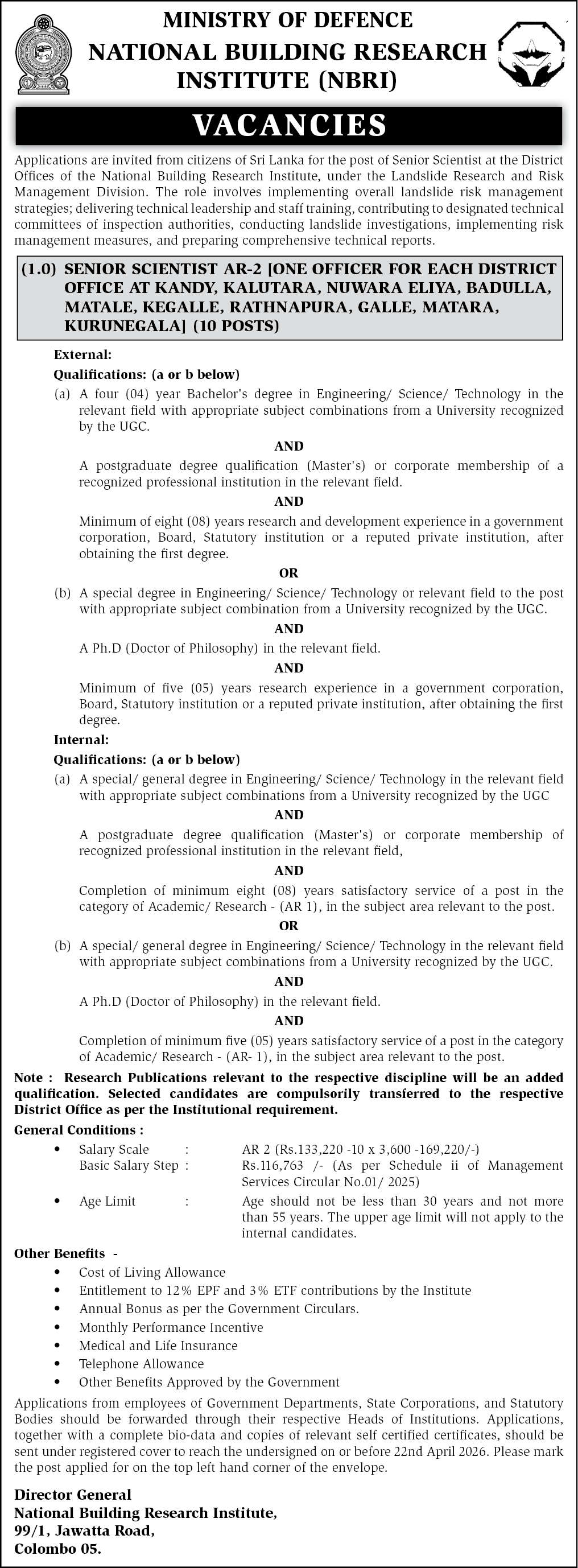Senior Scientist AR-2 header image