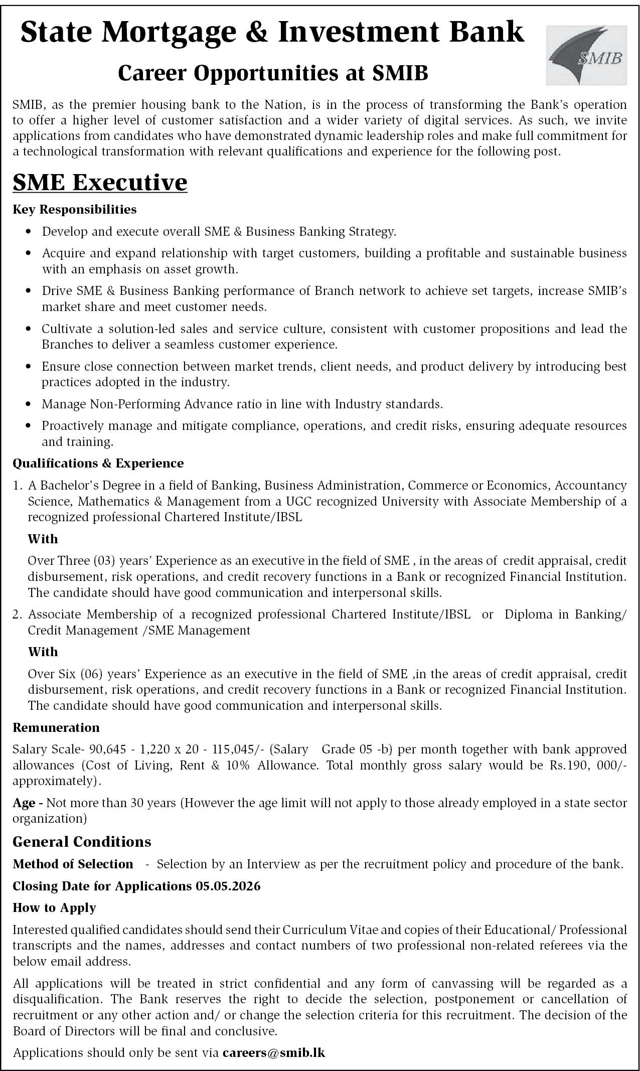 SME Executive header image