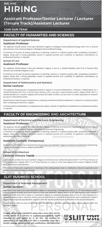 Assistant Lecturer - Department of Electrical and Electronic Engineering header image