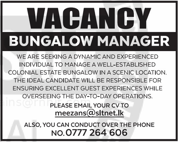 BUNGALOW MANAGER header image