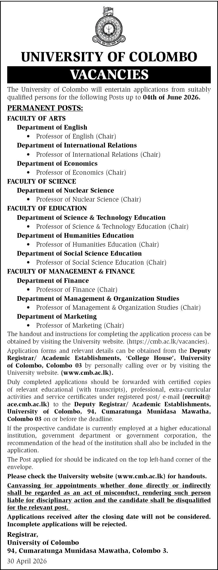Professor of Nuclear Science header image