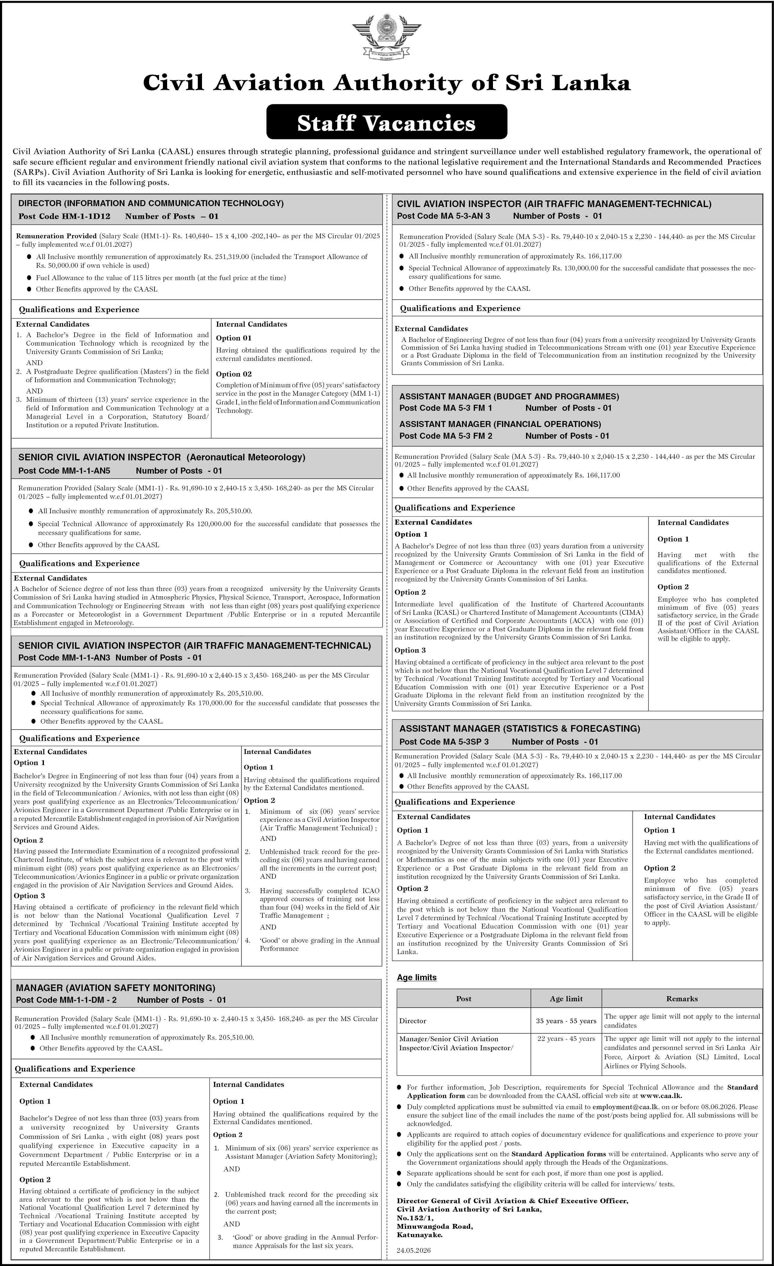 ASSISTANT MANAGER (STATISTICS & FORECASTING) header image