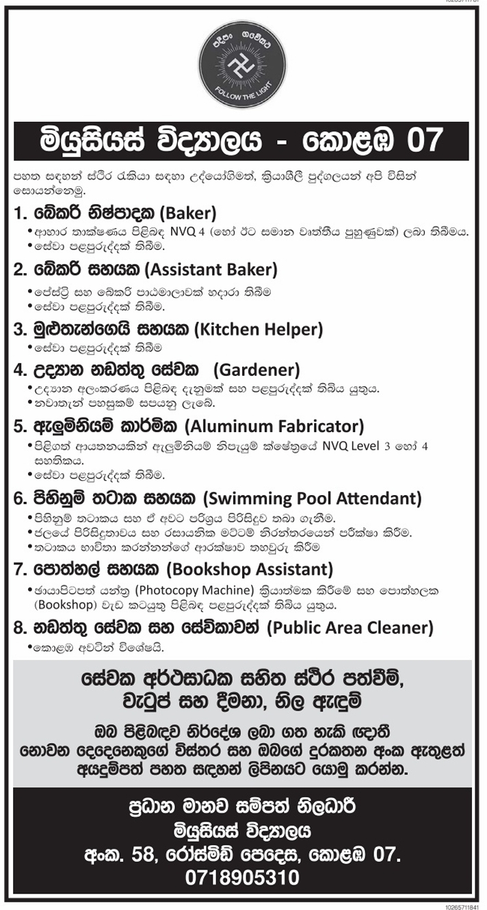 Maintenance workers and maids (Public Area Cleaner) header image