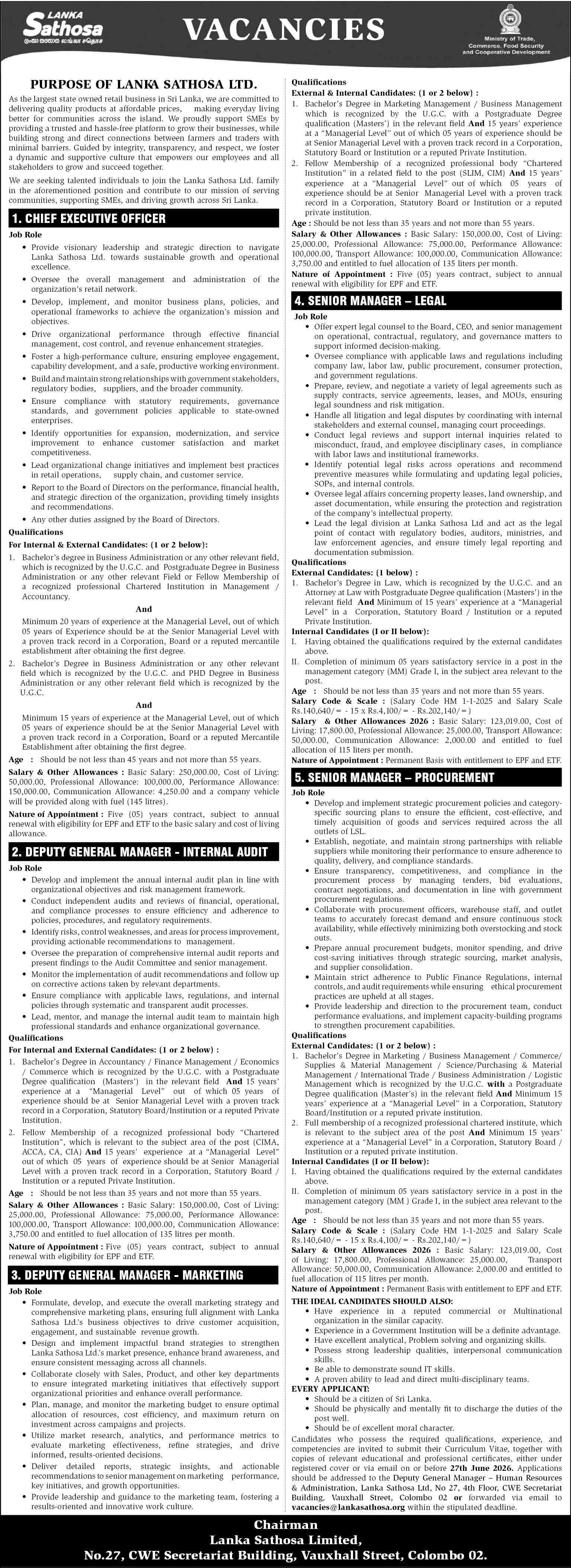SENIOR MANAGER - PROCUREMENT header image