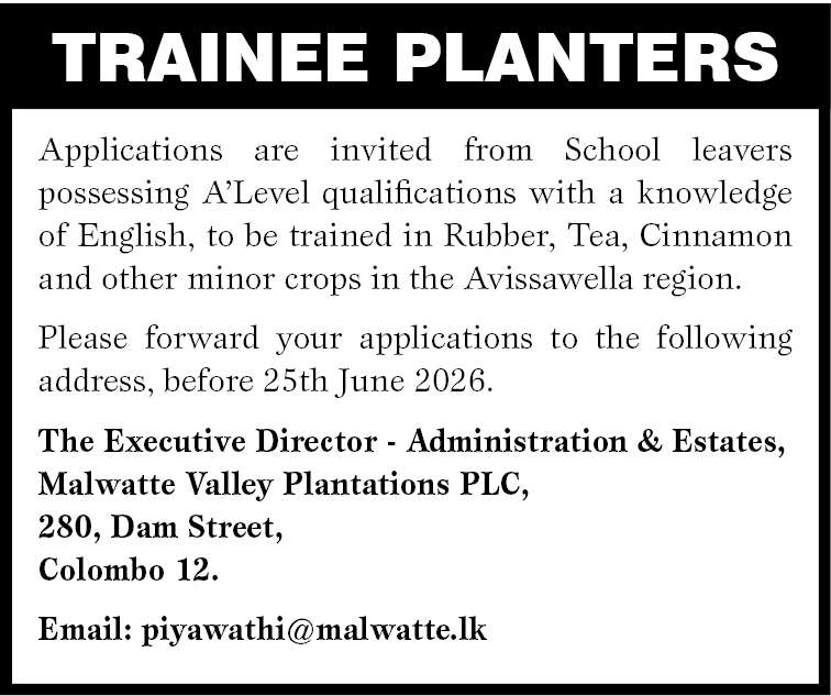 TRAINEE PLANTERS header image