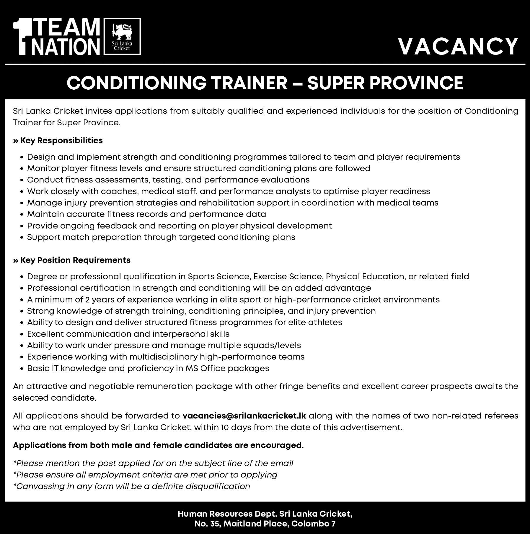 CONDITIONING TRAINER header image