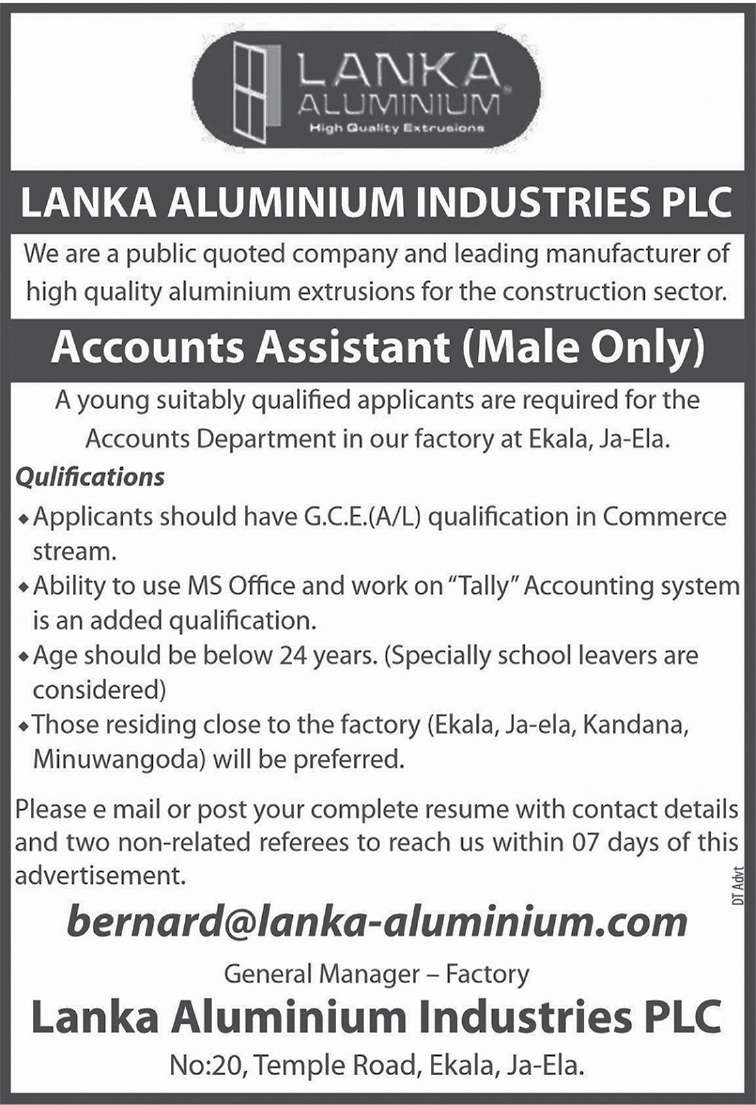 Accounts Assistant header image