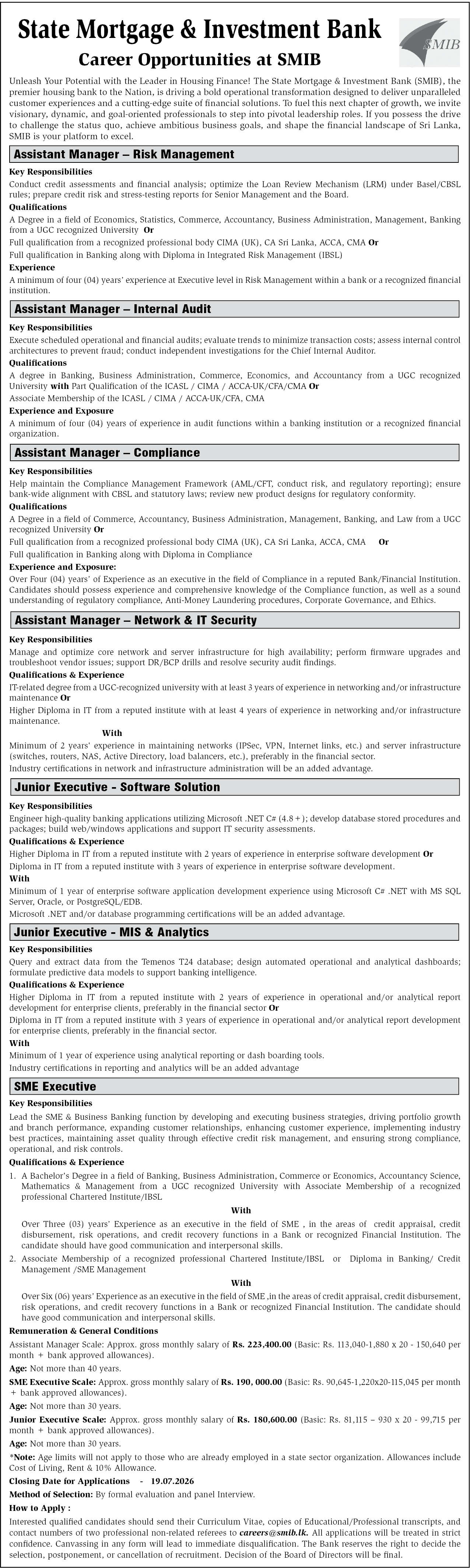 Assistant Manager-Risk Management header image