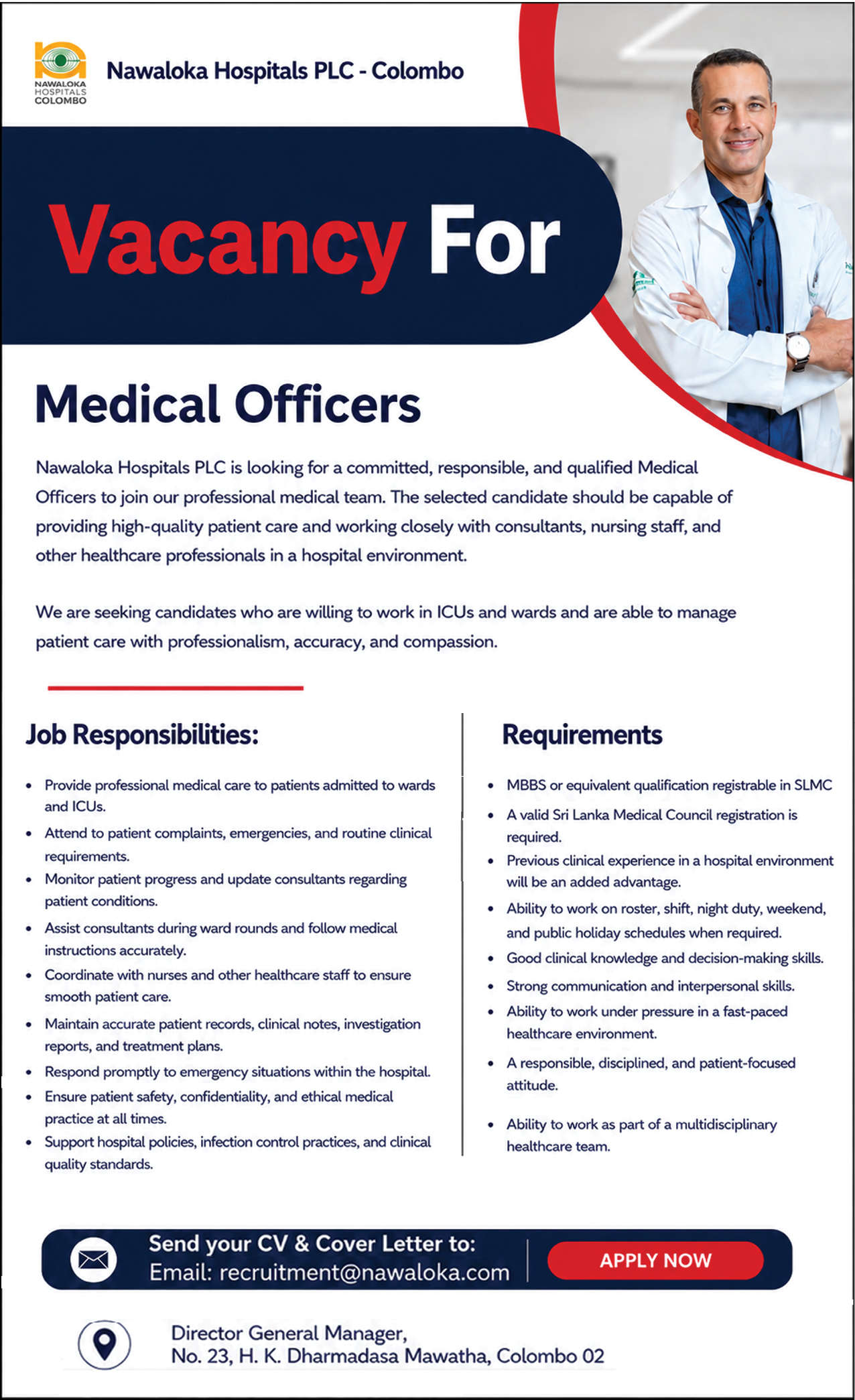 Medical Officers header image