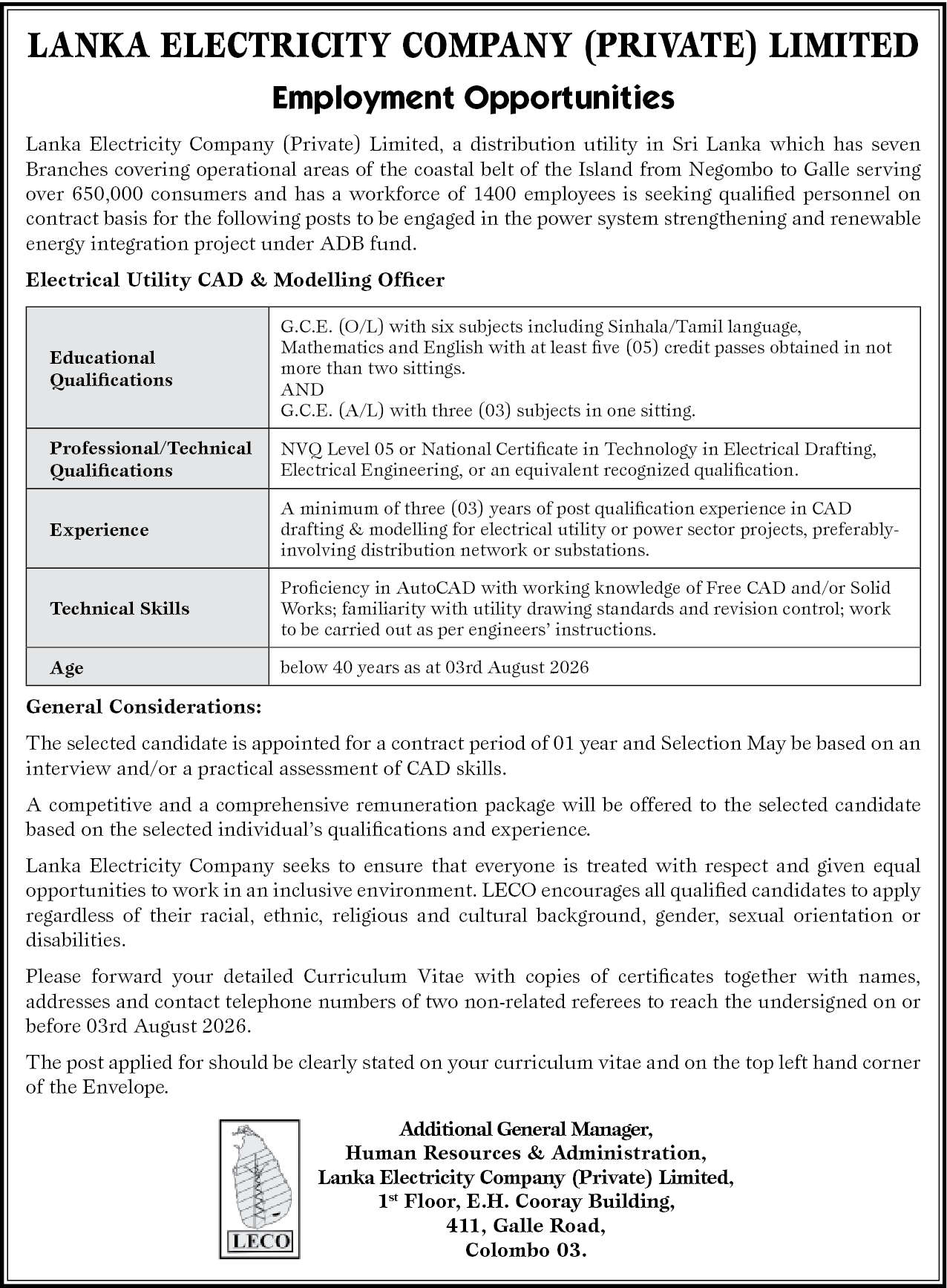 Electrical Utility CAD & Modelling Officer header image