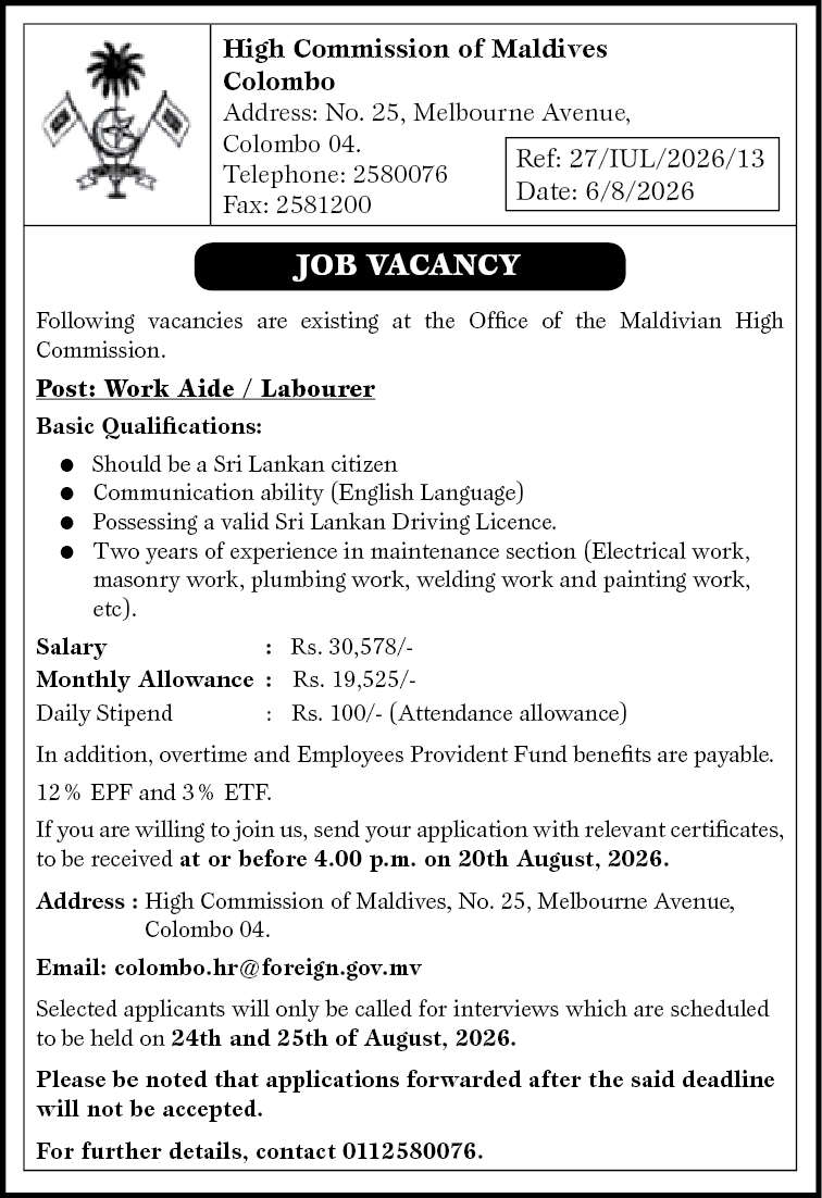 Work Aide / Labourer header image
