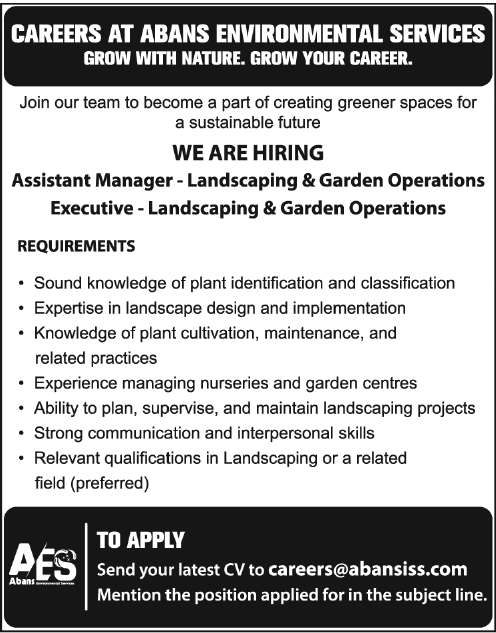 Executive - Landscaping & Garden Operations header image