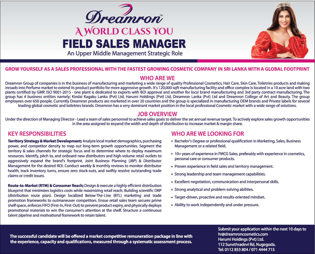 FIELD SALES MANAGER header image