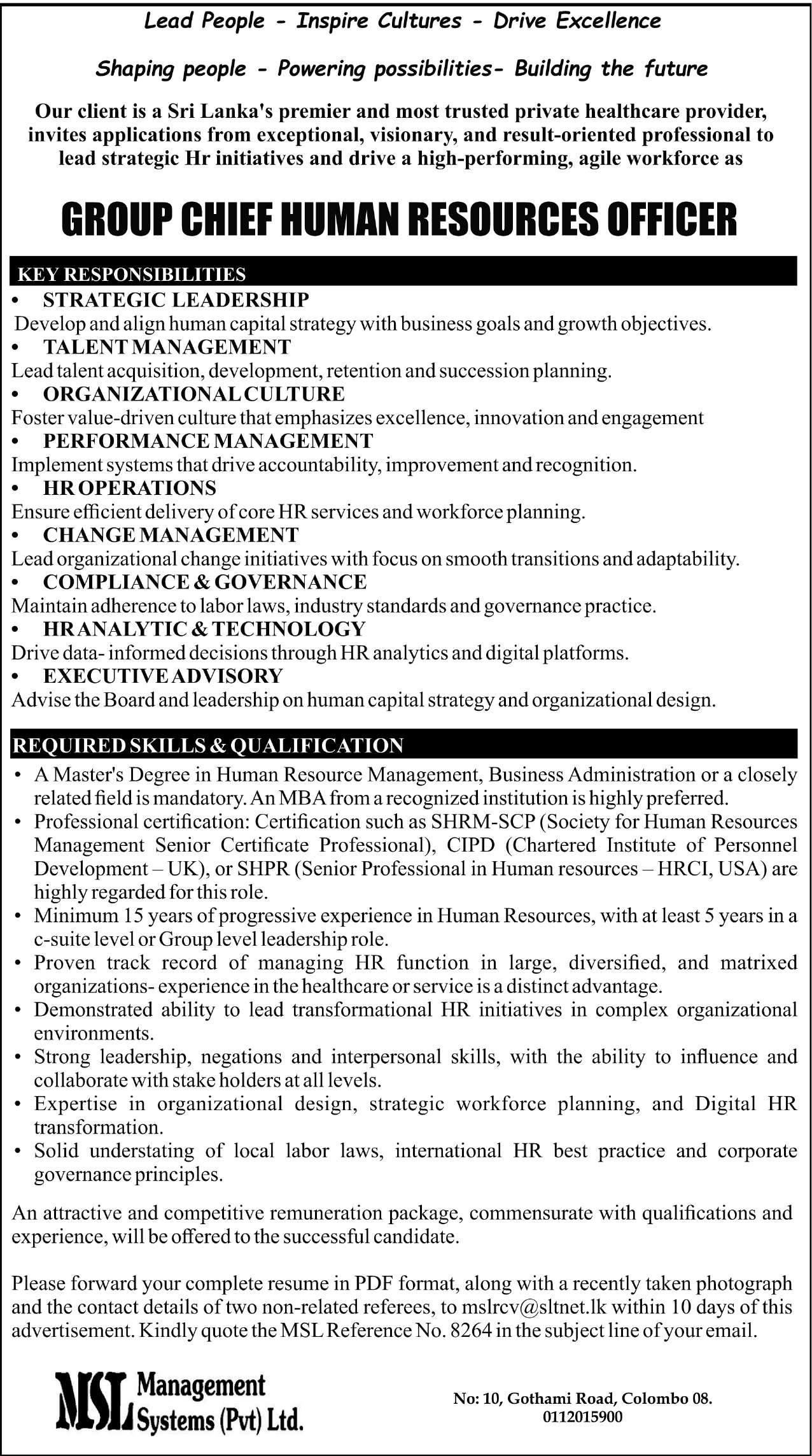 GROUP CHIEF HUMAN RESOURCES OFFICER header image