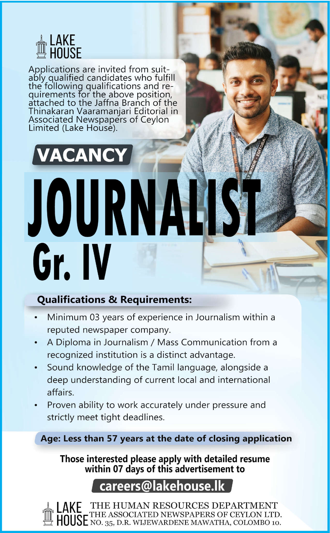 JOURNALIST Gr. IV header image