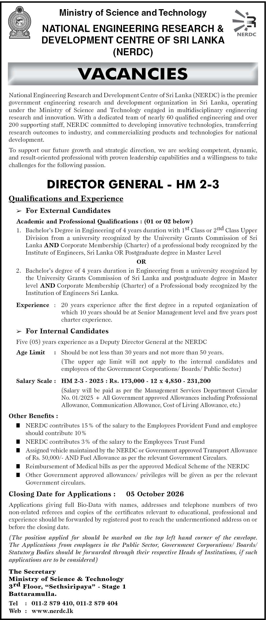 Director General header image