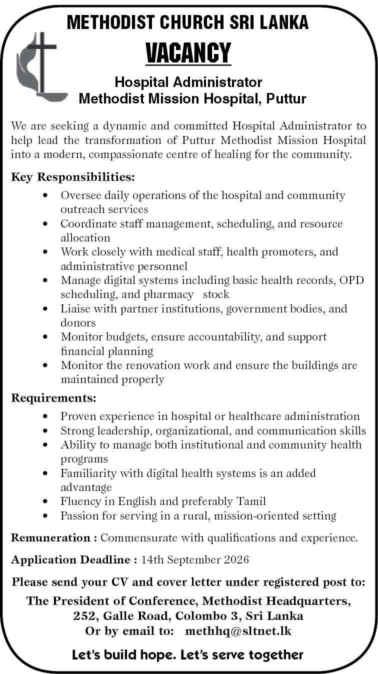 Hospital Administrator header image