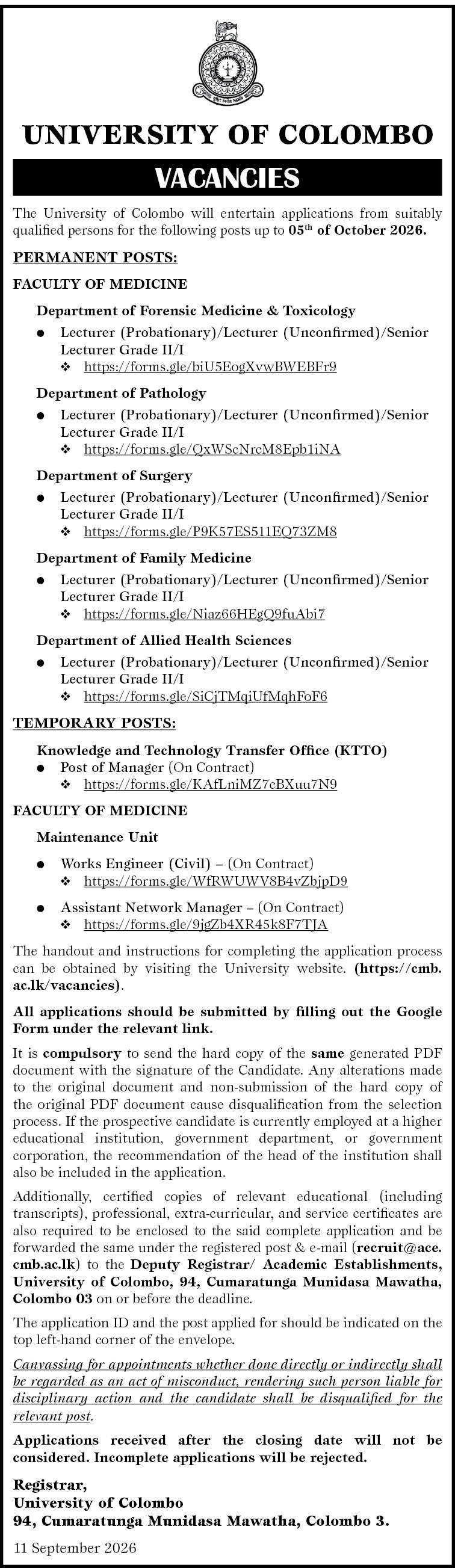 FACULTY OF MEDICINE header image
